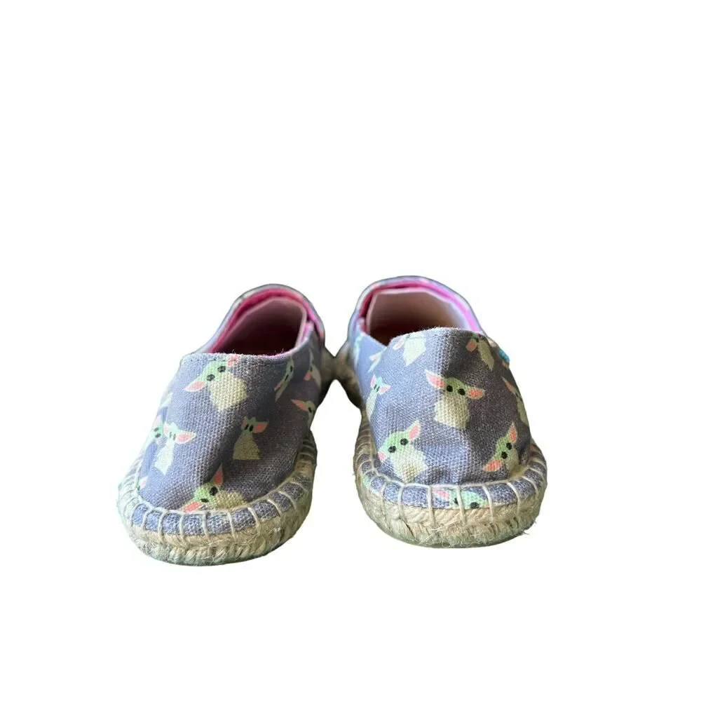 UBUNTU Baby Yoda Espadrilles size 10 NWOT